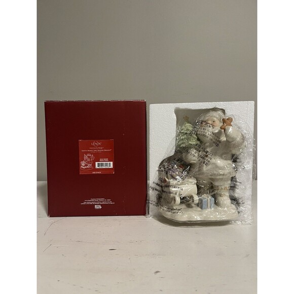 Lenox Santa Makes the Season Bright Sleigh Tree Toys NEW IN BOX - Picture 1 of 8